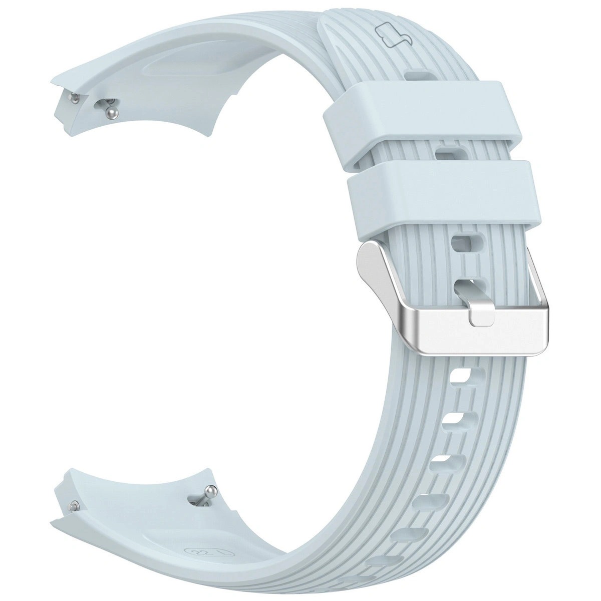 Silikonowy pasek Bizon Strap Watch Silicone T ukazany od tyłu do Huawei Watch 5 46 mm